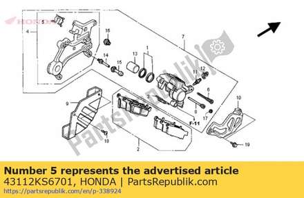 Retainer 43112KS6701 Honda