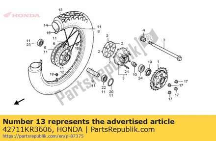 Tire,rr (yrc) 42711KR3606 Honda