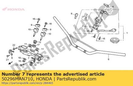 Guide, clutch cable 50296MAN710 Honda
