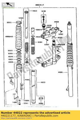 Cylinder-fork 440221177 Kawasaki
