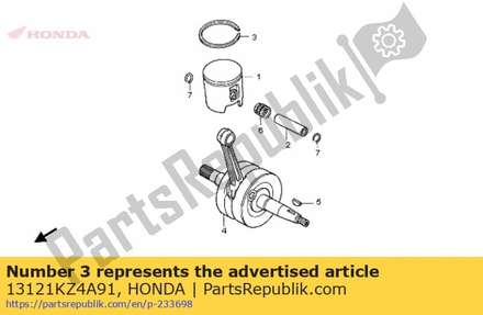 Ring, piston (t1.0) 13121KZ4A91 Honda