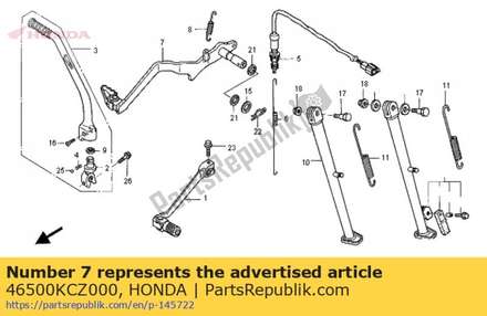 Pedal assy,brake 46500KCZ000 Honda