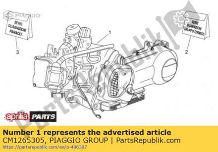 Engine 125 CM1265305 Piaggio Group