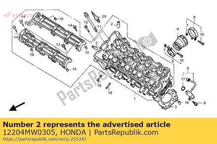 Guide, valve (os) 12204MW0305 Honda