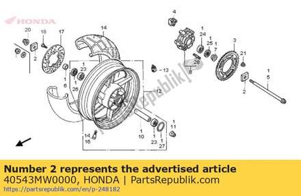 Adjuster, chain 40543MW0000 Honda
