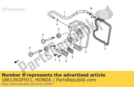 Cover, reed valve 18612KGF911 Honda