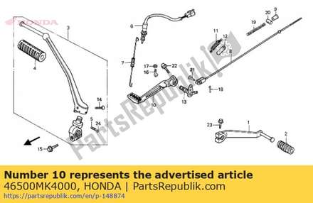 Pedal comp.,brake  **** 46500MK4000 Honda