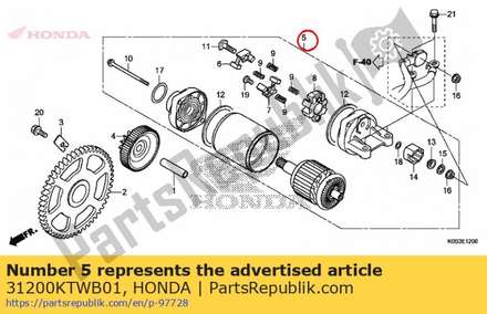 Starter motor 31200KTWB01 Honda