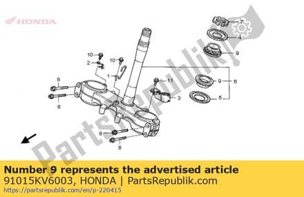 Bearing, head pipe (ntn) 91015KV6003 Honda