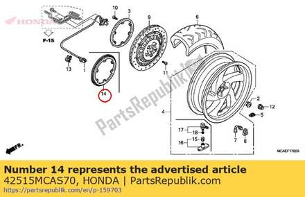 Ring, pulser (rr.) 42515MCAS70 Honda