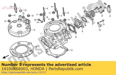 Reed valve assy 14100KS6003 Honda