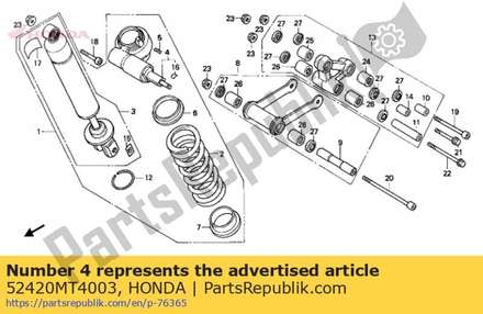 Adjuster comp.,rr 52420MT4003 Honda