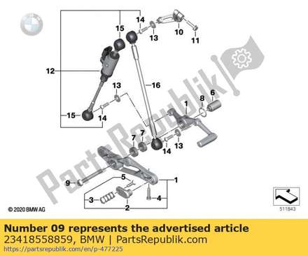 Fillister-head screw - m8x65-8.8  23418558859 BMW