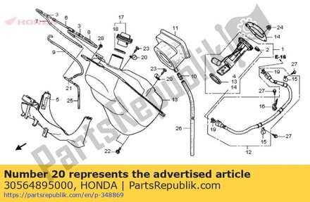 Clamp a, cable 30564895000 Honda