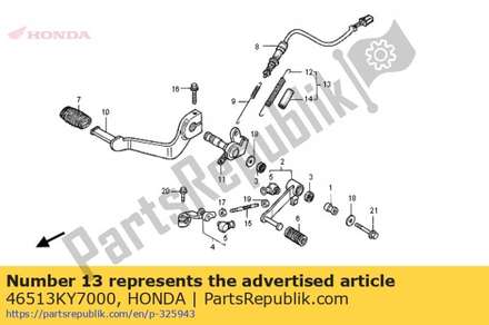 Spring set, brake pedal 46513KY7000 Honda