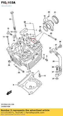 Guide,valve 1111533D71 Suzuki