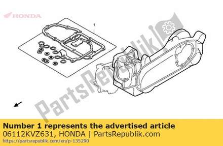 Gasket kit,b 06112KVZ631 Honda