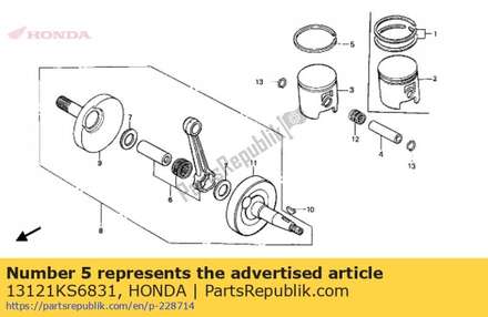Ring piston (std) 13121KS6831 Honda