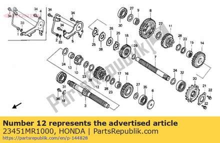 Gear,m-3 23451MR1000 Honda