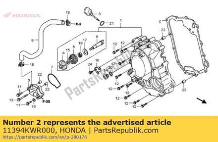 Gasket, r. cover 11394KWR000 Honda