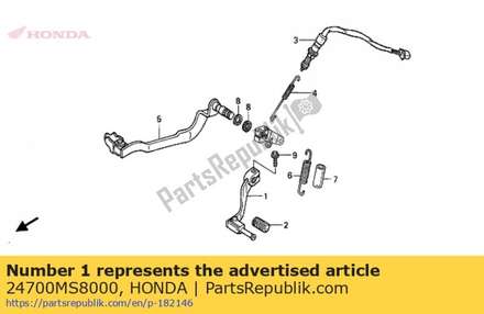 Pedal comp., change 24700MS8000 Honda