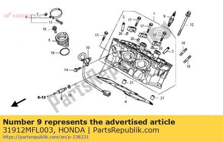Plug, spark(imr9e9hes)(ngk) 31912MFL003 Honda