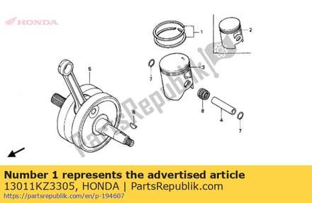 Ring set, piston (std.) ( 13011KZ3305 Honda
