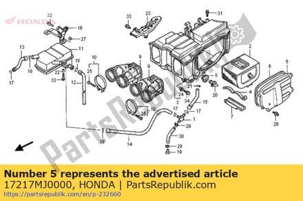 Cover, air cleaner case 17217MJ0000 Honda