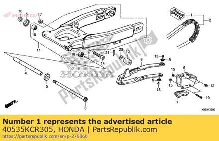 Joint set, drive chain (d 40535KCR305 Honda