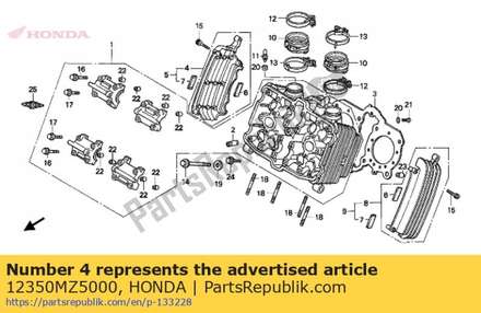 Fin comp. a, cylinder head 12350MZ5000 Honda