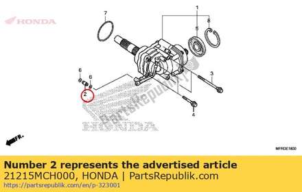 Orifice, side gear case 21215MCH000 Honda