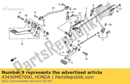 Pin, middle rod joint 43456MK7000 Honda