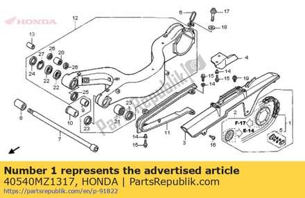 Chain, drive(rk excel) (rk50h foz5120ljfz) 40540MZ1317 Honda