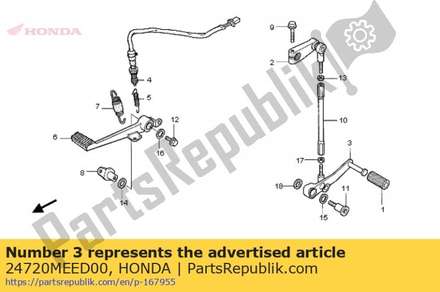 Pedal comp., gear change 24720MEED00 Honda