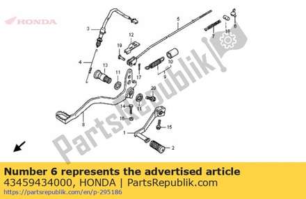 Nut, brake adjusting 43459434000 Honda