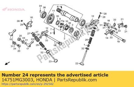 Spring, valve outer (nippon) 14751MG3003 Honda