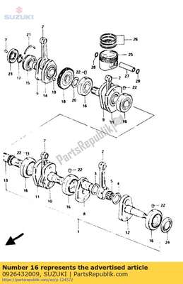 Roller bearing 0926432009 Suzuki
