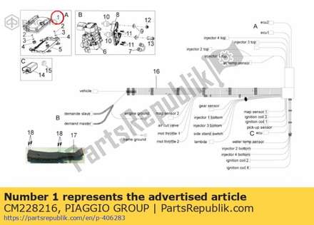 Elektronisch injectieapparaat CM228216 Piaggio Group