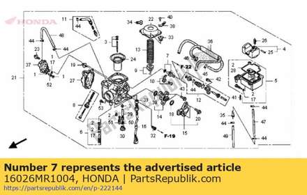 Joint set 16026MR1004 Honda
