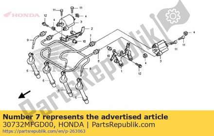 Cord, high tension(2) 30732MFGD00 Honda