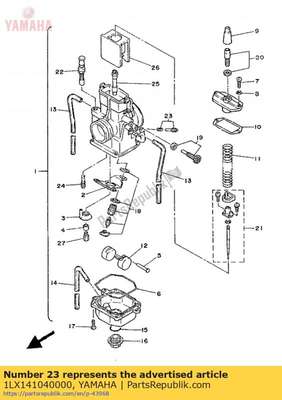 Air screw set 1LX141040000 Yamaha