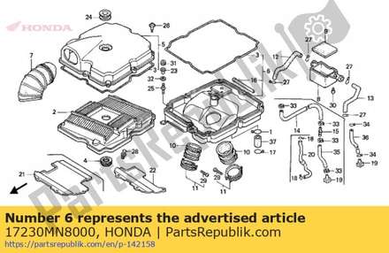 Case comp., air cleaner 17230MN8000 Honda