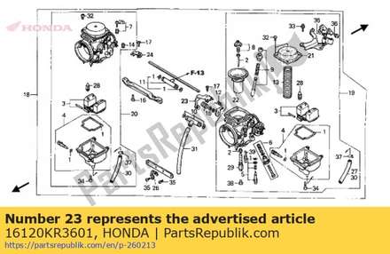 Hendel, starter 16120KR3601 Honda