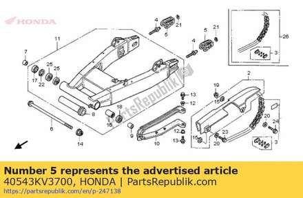 Adjuster, chain 40543KV3700 Honda