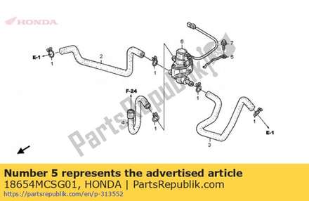 Stay, air injection control valve 18654MCSG01 Honda