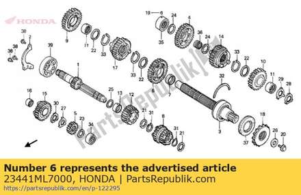 Gear, countershaft second (33t) 23441ML7000 Honda