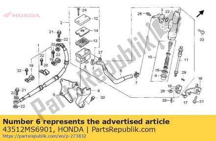 Hose,master cylin 43512MS6901 Honda