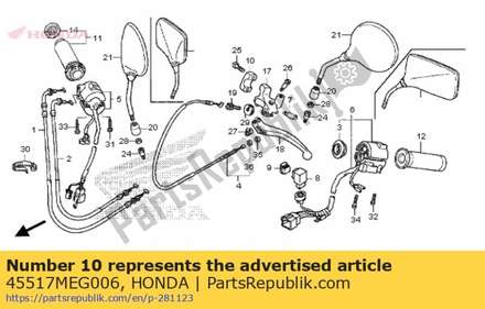 Holder, master cylinder ( 45517MEG006 Honda