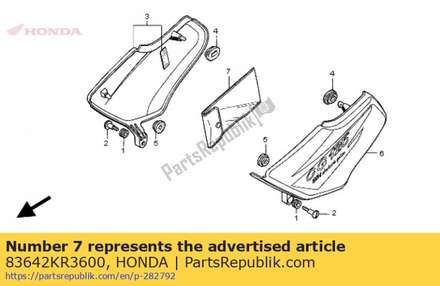 Bag, owners manual (###) 83642KR3600 Honda