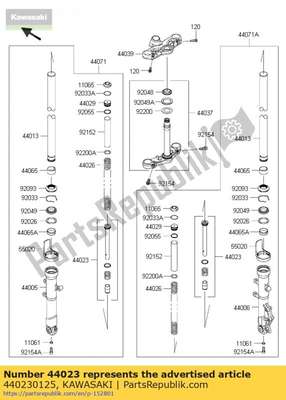Cylinder-set-fork 440230125 Kawasaki